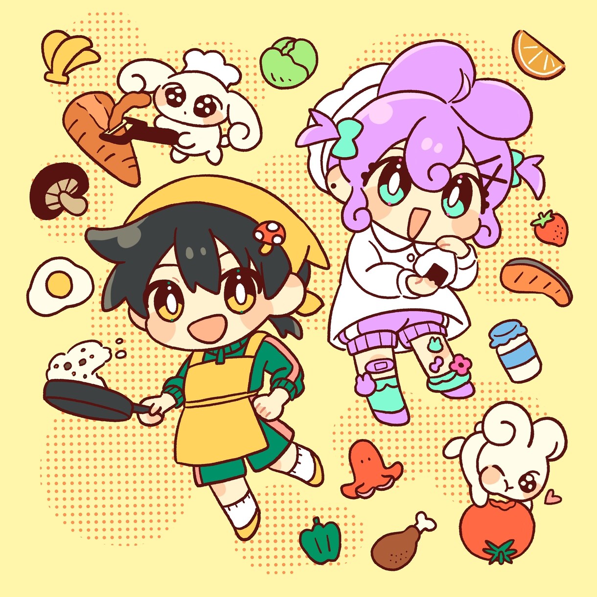 サムネやグッズ用ミニキャライラスト制作します 商用利用OK◎グッズ入稿データ対応可！ イメージ5