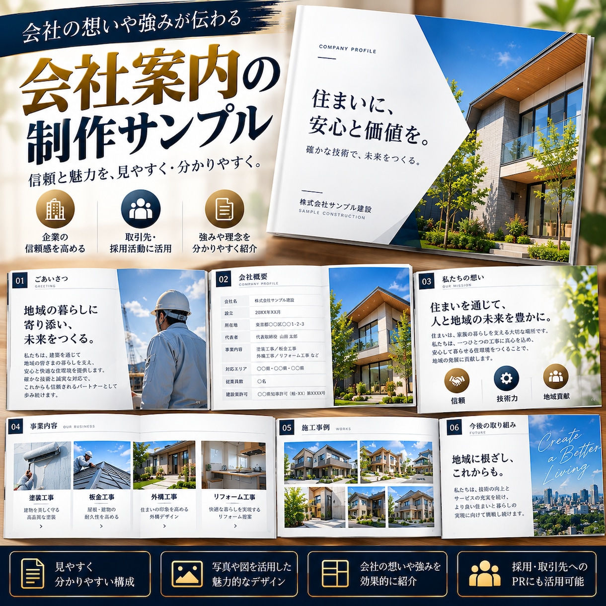 伝わる営業資料を丁寧に作成します 個人事業主・中小企業向けの営業資料を丁寧に制作します イメージ3