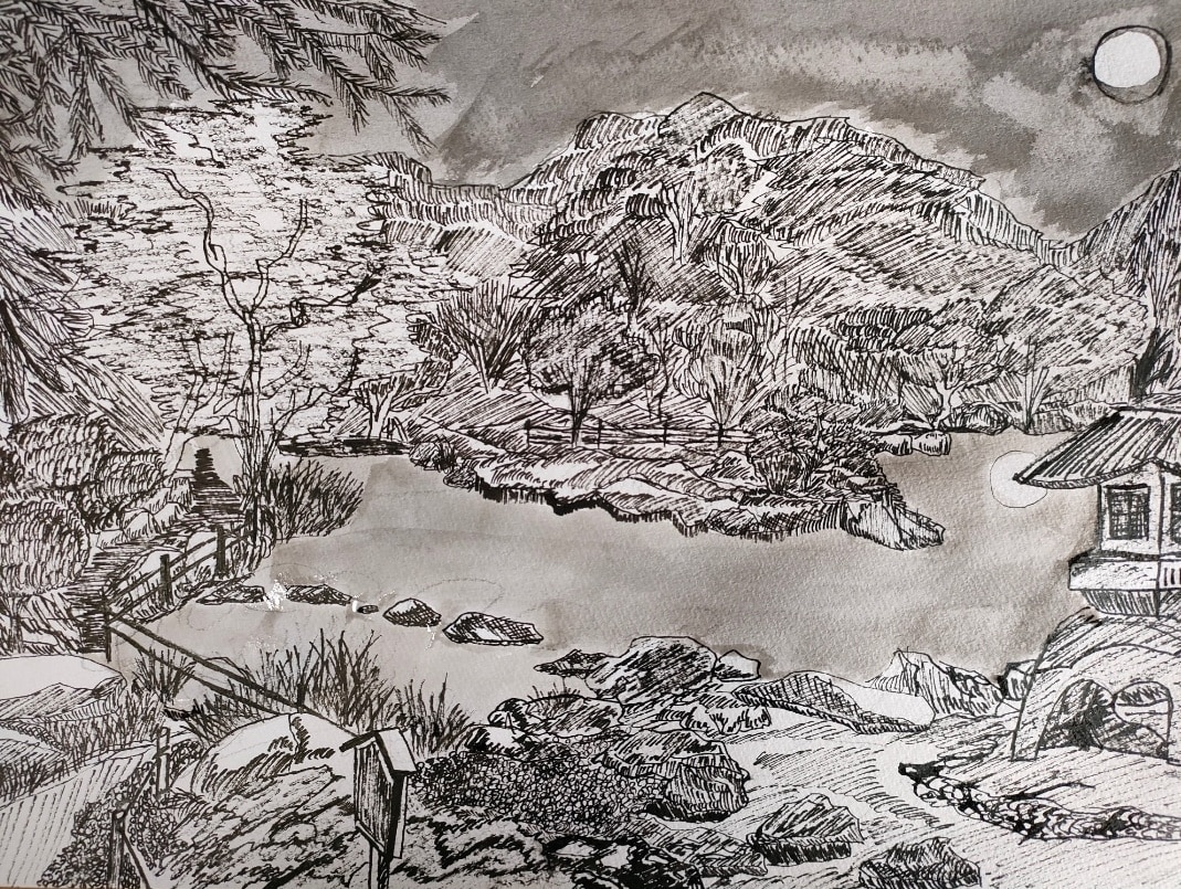贈り物用の墨絵を描きます 大切な人へ墨絵を贈りませんか？ イメージ5