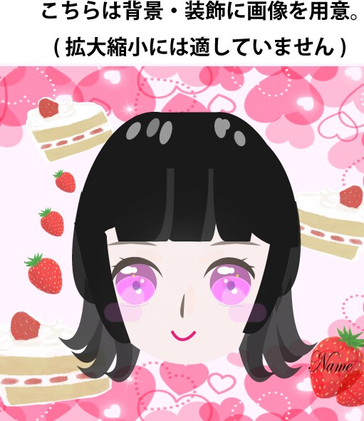サイズ自由＊アイコン作成します イラストレーター作成ミニキャラアイコン イメージ4