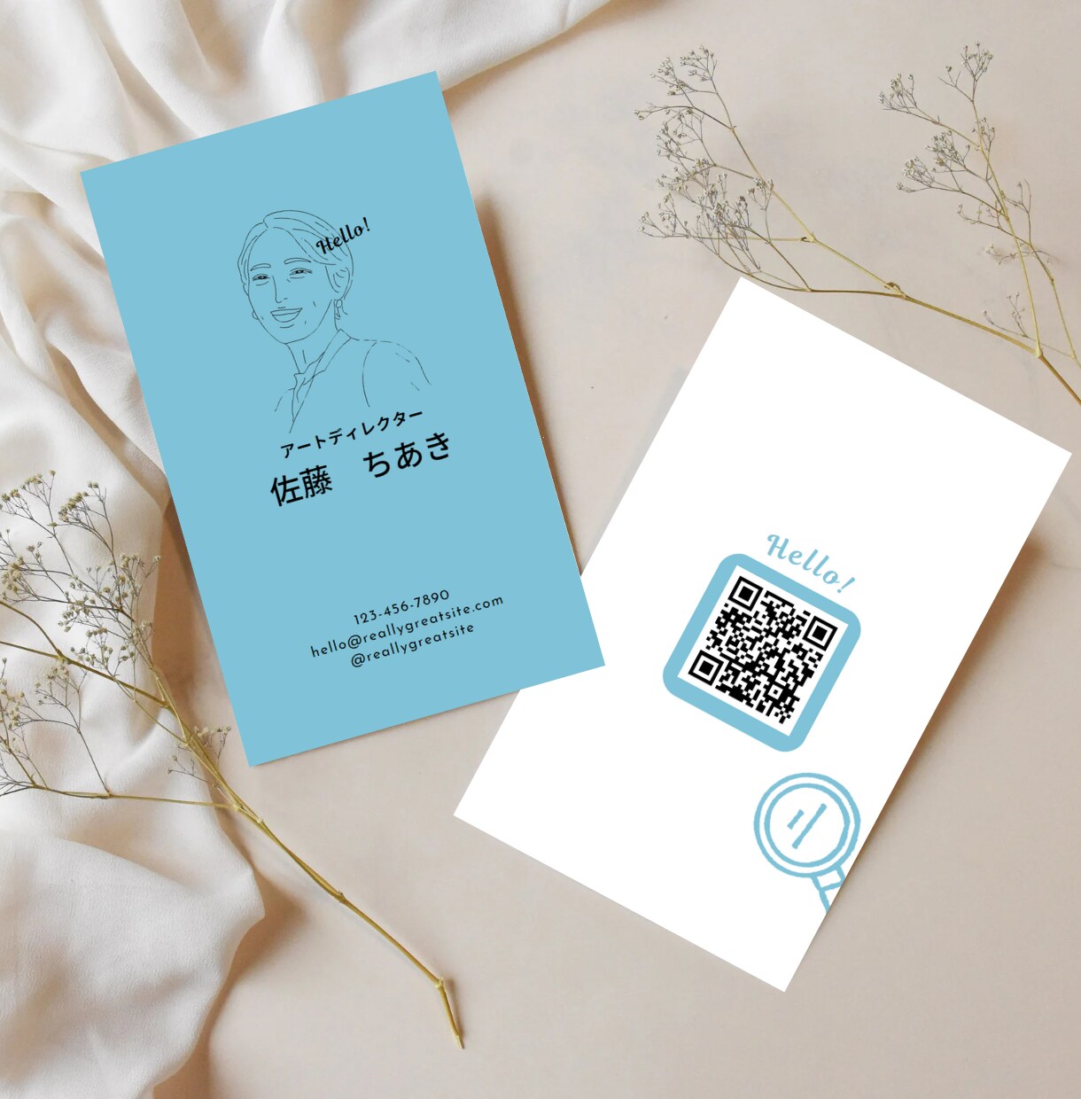 手書きの温もりと便利さが融合した名刺作成します QR作成、印刷も承っております。お気軽にご相談ください。 イメージ9