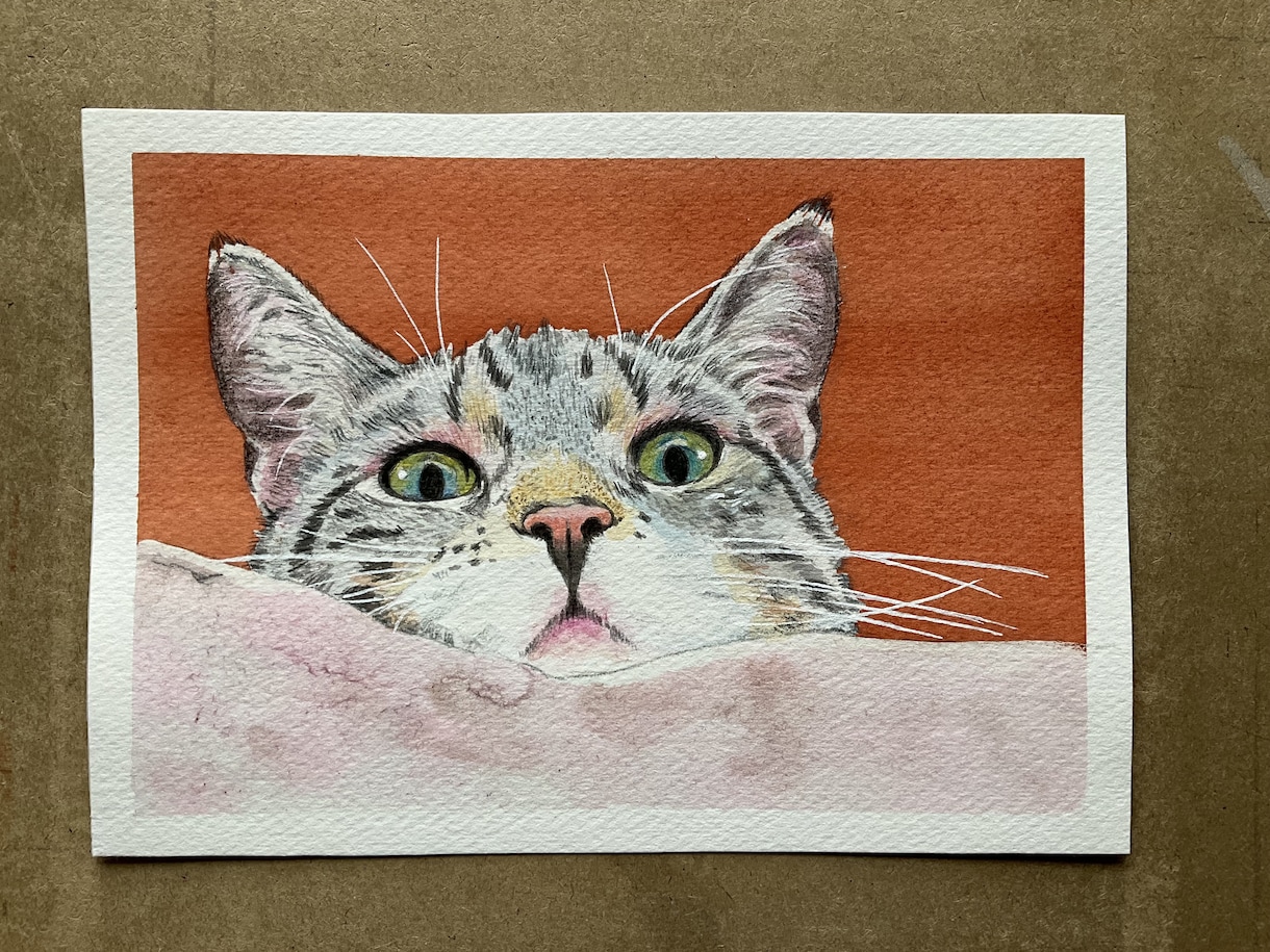 水彩であなたのペットの似顔絵を描きます Ａ5サイズの厚めの水彩紙にペットの似顔絵をリアルに描きます。 イメージ5