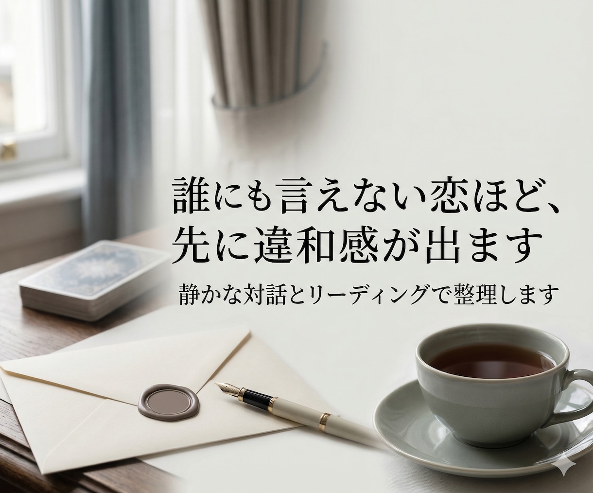 誰にも言えない恋の不安とこの先の未来を読み解きます 【デビュー価格】絶対表にできない、失いたくないあの人の未来 イメージ2