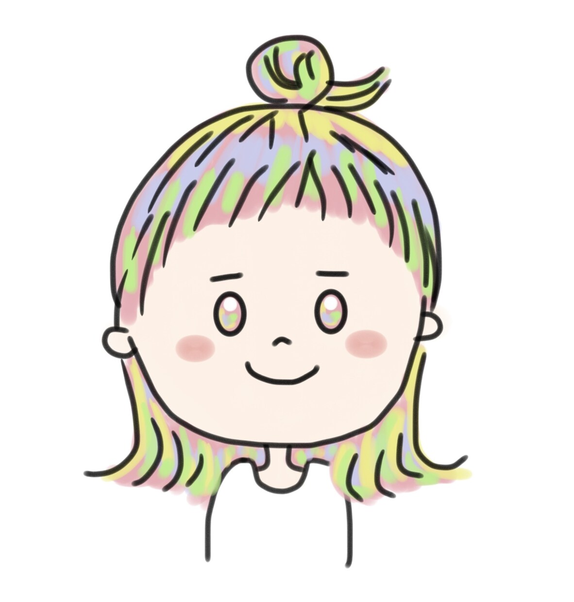 あなたのお好きな色でSNSアイコンを描きます かわいいSNSアイコンが今すぐ欲しいあなたへ イメージ1