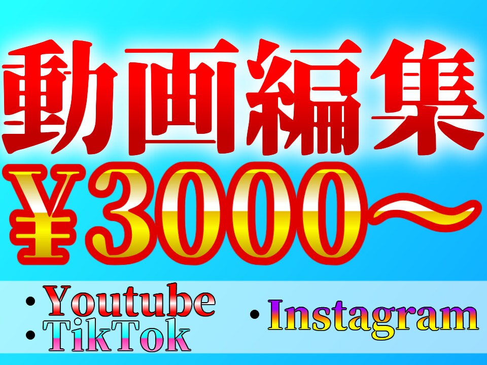 動画編集格安で承ります どんなスタイルの動画でも作れます イメージ1