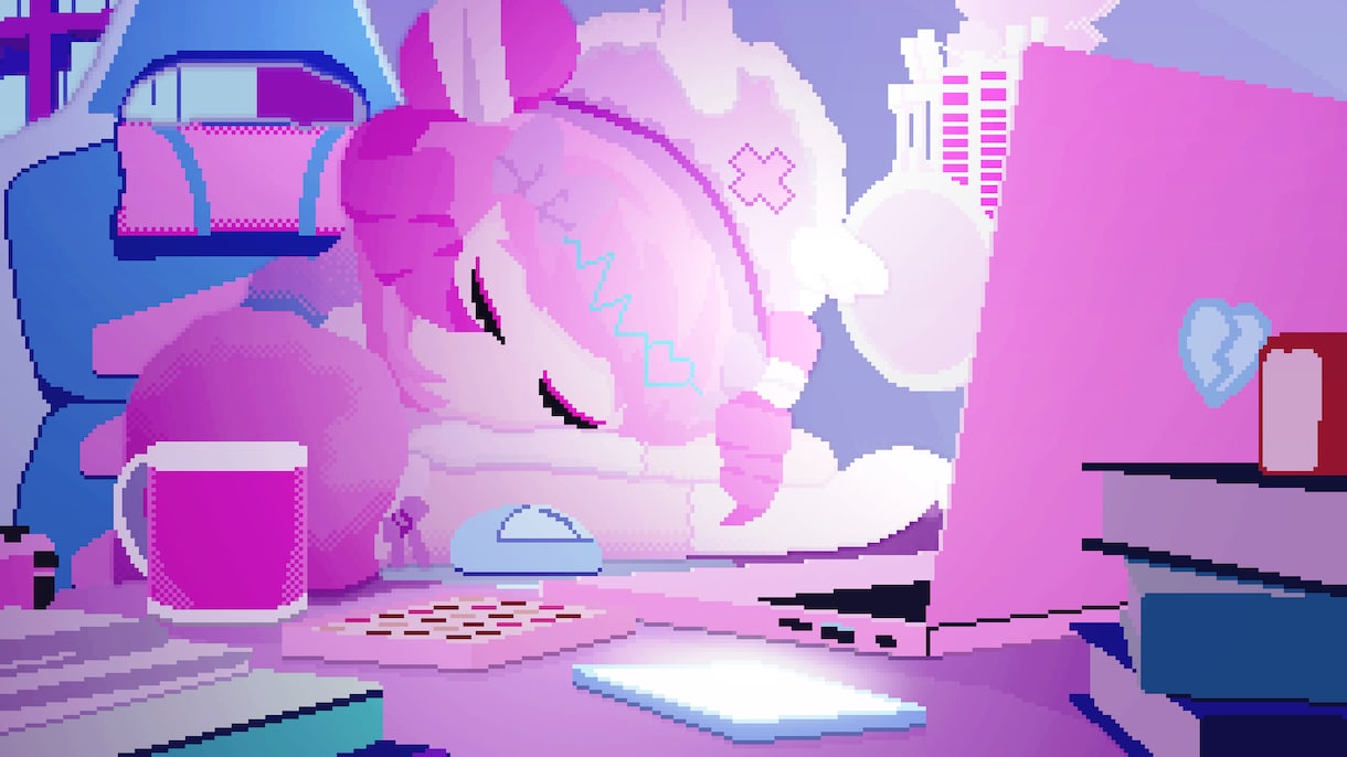 配信のOP・EDに！ドット絵アニメーション描きます 10秒ほどのドットアニメ！Vtuber様の配信やMVに！ イメージ3