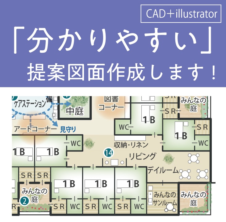 分かりやすい提案図面を作成します 住宅、事務所、店舗、用途は問いません。 イメージ1