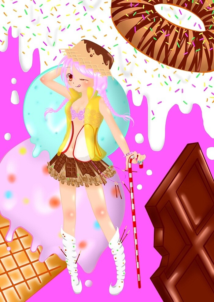 可愛いイラスト描きます ポップ系、優しい系、アニメ塗り風等幅広く対応します♪ イメージ2