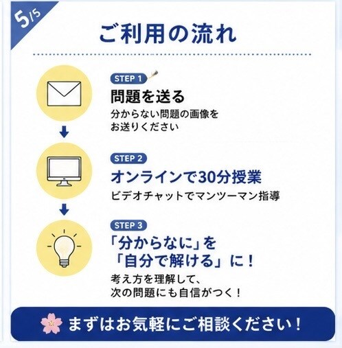 高校物理の苦手を30分で個別指導します 分からない問題を1問から丁寧に解説します！ イメージ5