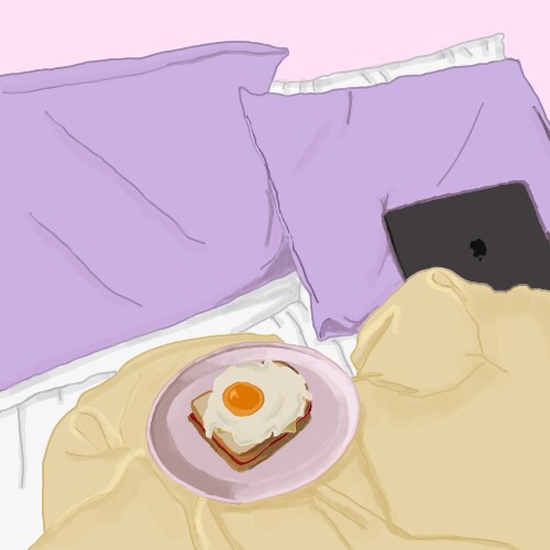 ロマンティックでお洒落なSNSアイコン作成致します 食べ物や動物などポップ、パステル調のイラストが得意です イメージ5