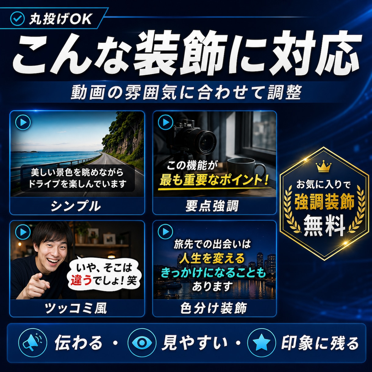 YouTube動画の字幕フルテロップ作成します YouTube字幕・テロップ作成｜丸投げOK イメージ12
