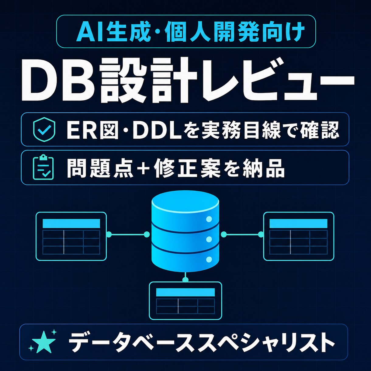 個人開発のDB設計をレビューします 動くだけから、壊れにくく育てやすい設計へ イメージ1