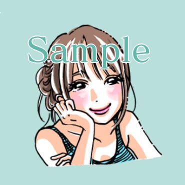 お写真をもとに女の子のアイコン描きます キラキラかわいいオシャレな雰囲気でお仕上げします。 イメージ7