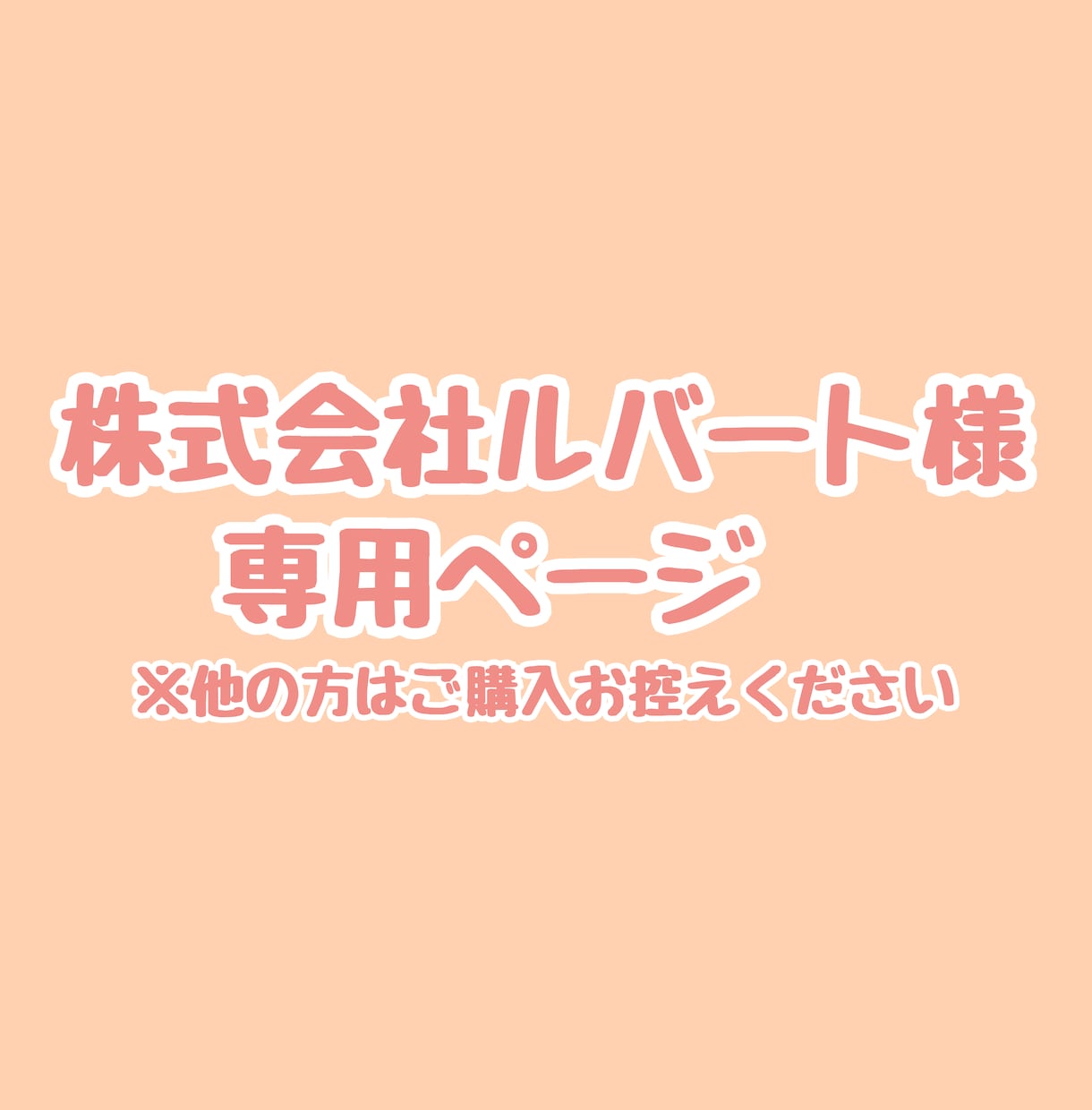 こちらは専用出品となります 特定の購入者様の専用ページです イメージ1