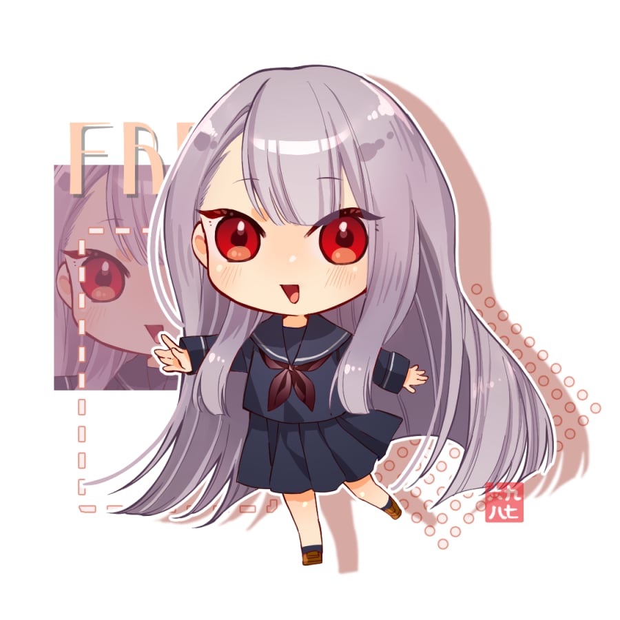 表情3種付き★キュルンと可愛いミニキャラ描きます 目を引くミニキャラ作成します。アイコンや配信、スタンプに！ イメージ1