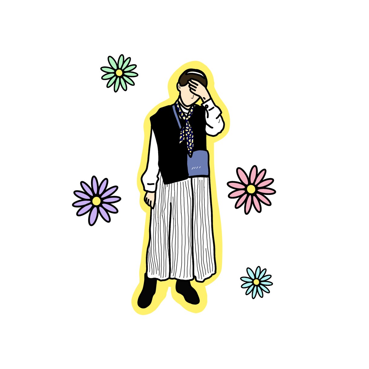 トプ画用のイラスト描きます イラストレーターが安く似顔絵を描きます！トプ画にどうぞ！ イメージ2