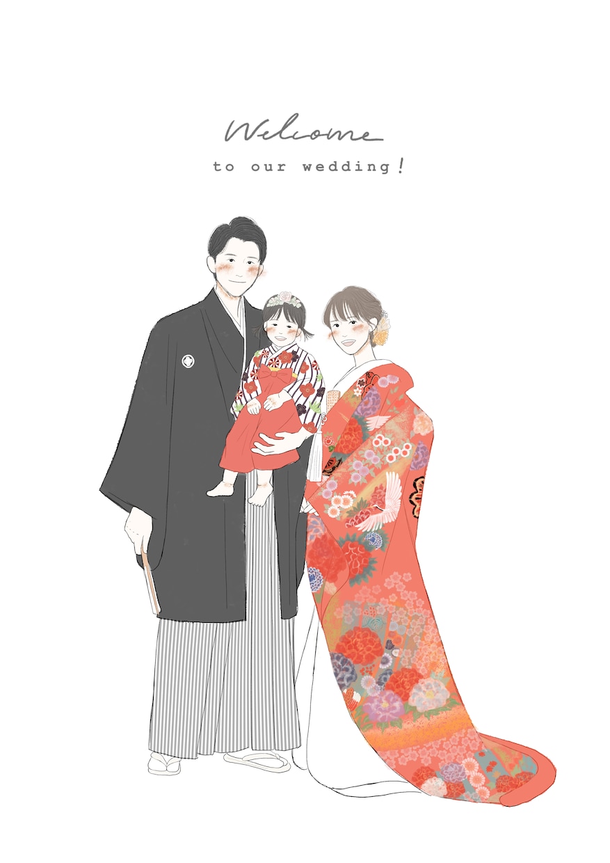 即対応◎！ゆる〜い大人可愛いウェディング描きます ウェルカムボード・結婚式アイテム・プレゼント・記念にも イメージ9