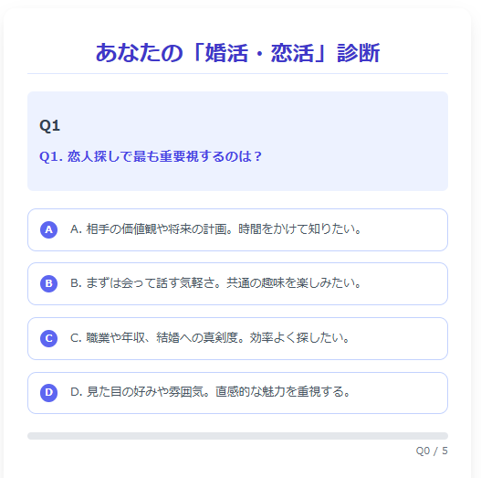 アフィリエイト対応マッチング診断ツールを売ります ブログ埋め込みOKのAIマッチングアプリ誘導コードを提供！ イメージ2