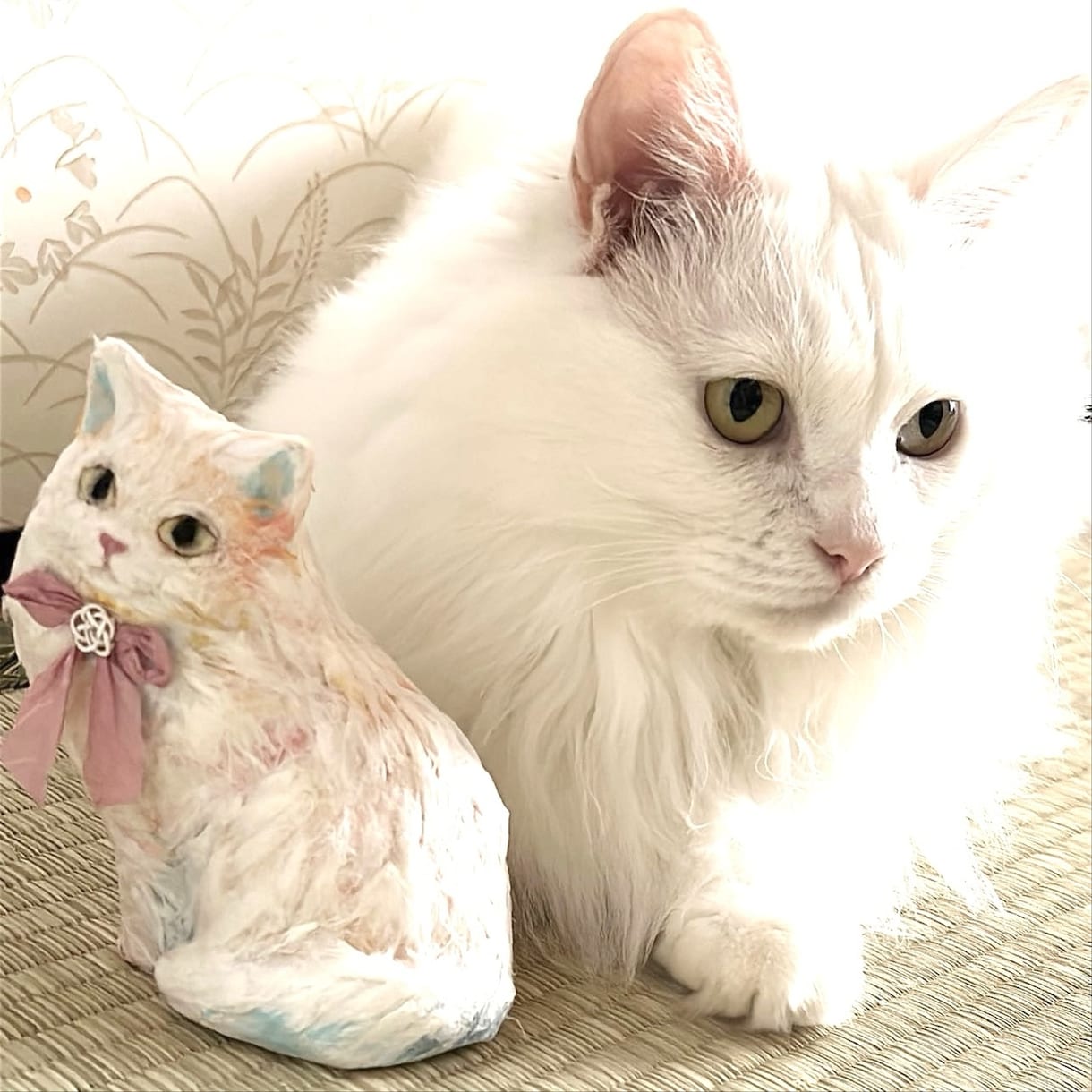 ペットの猫ちゃんのかわいい張子人形をつくります こだわりは可愛く！優しい風合いの張子です イメージ6
