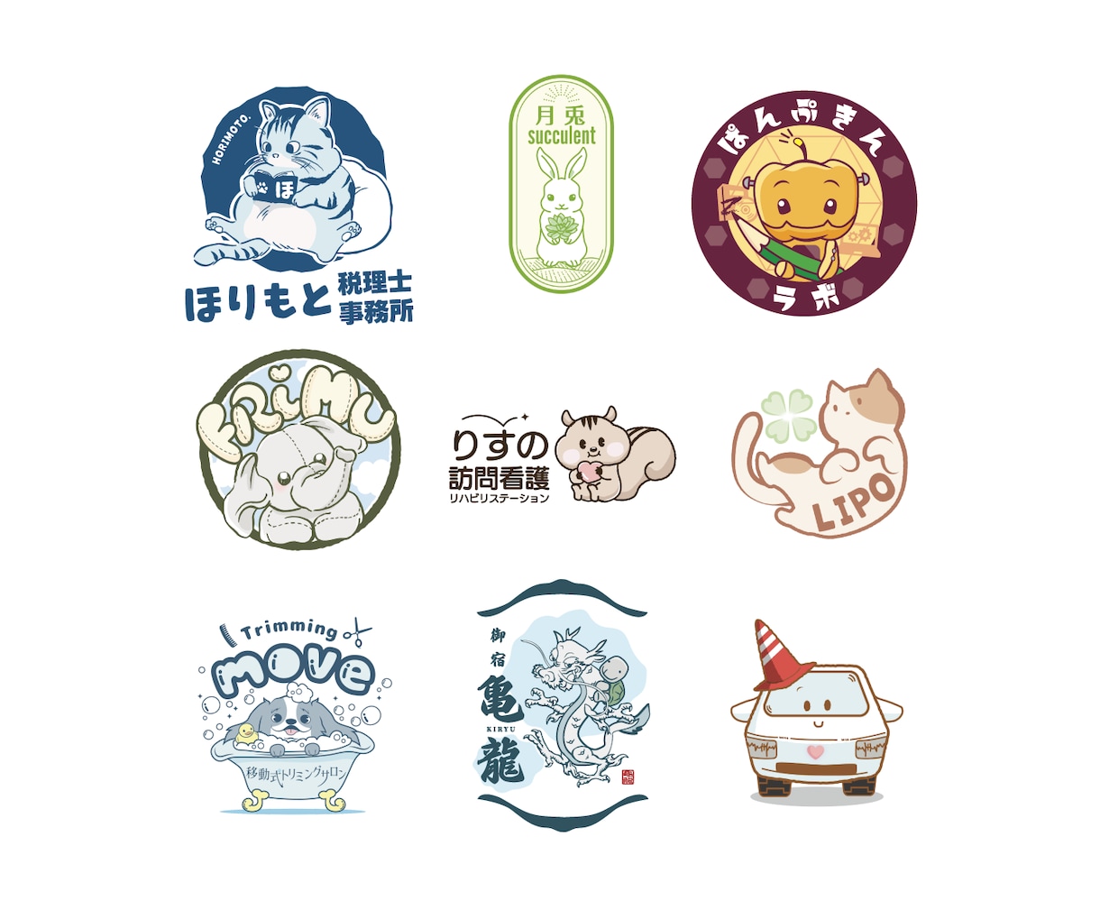温かみのあるほっこりキャラクター作ります 商用利用OK・Illustratorデータ納品 イメージ4
