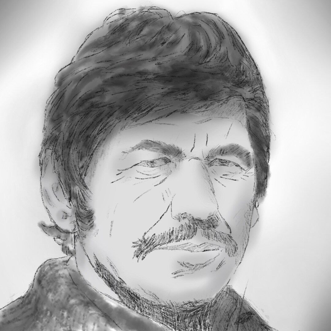 お写真から似顔絵イラストを描きます iPadを使って写真データから似顔絵を即行で描きます。 イメージ3