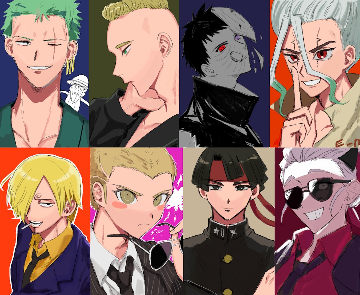 アイコンやサムネに使えるイラスト描きます お好きなタッチで絵を描きます！ イメージ2