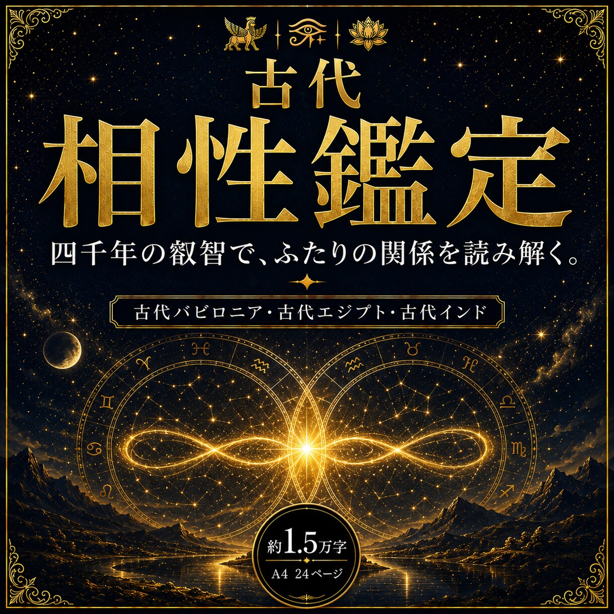 古代占星術でおふたりの相性を鑑定します 二人の縁、感情・会話・愛の相性、恋愛結婚子育て、今後の5年 イメージ1