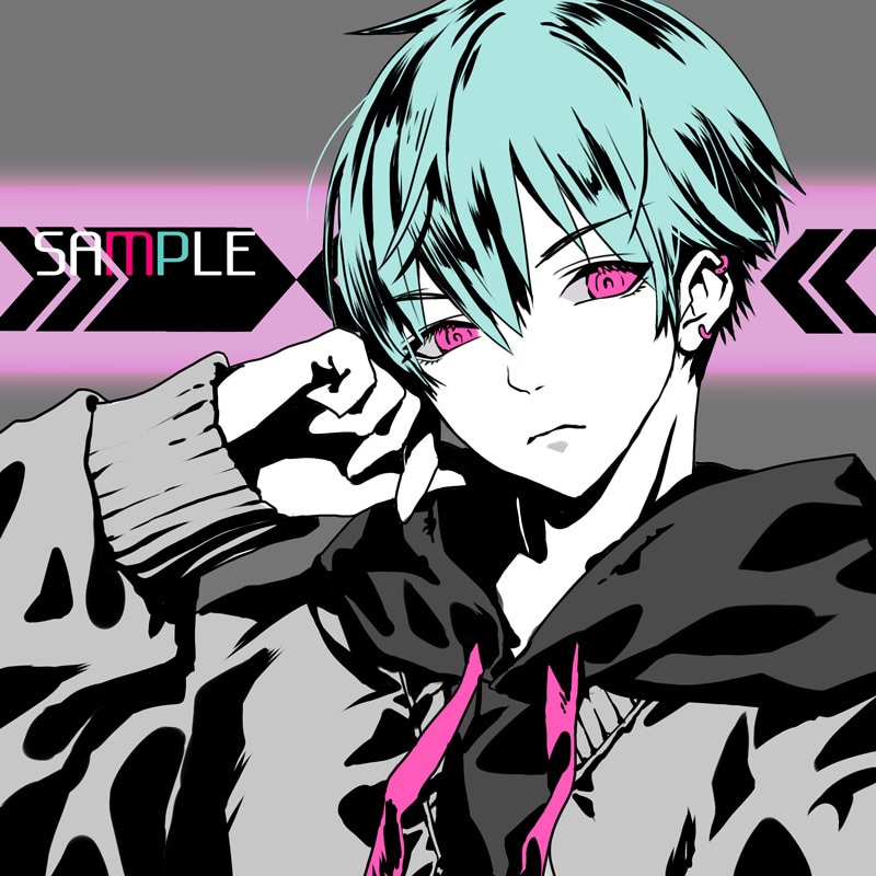 アイコン・ヘッダーイラスト制作いたします モノクロ（白黒）+指定2色でお描きします イメージ1