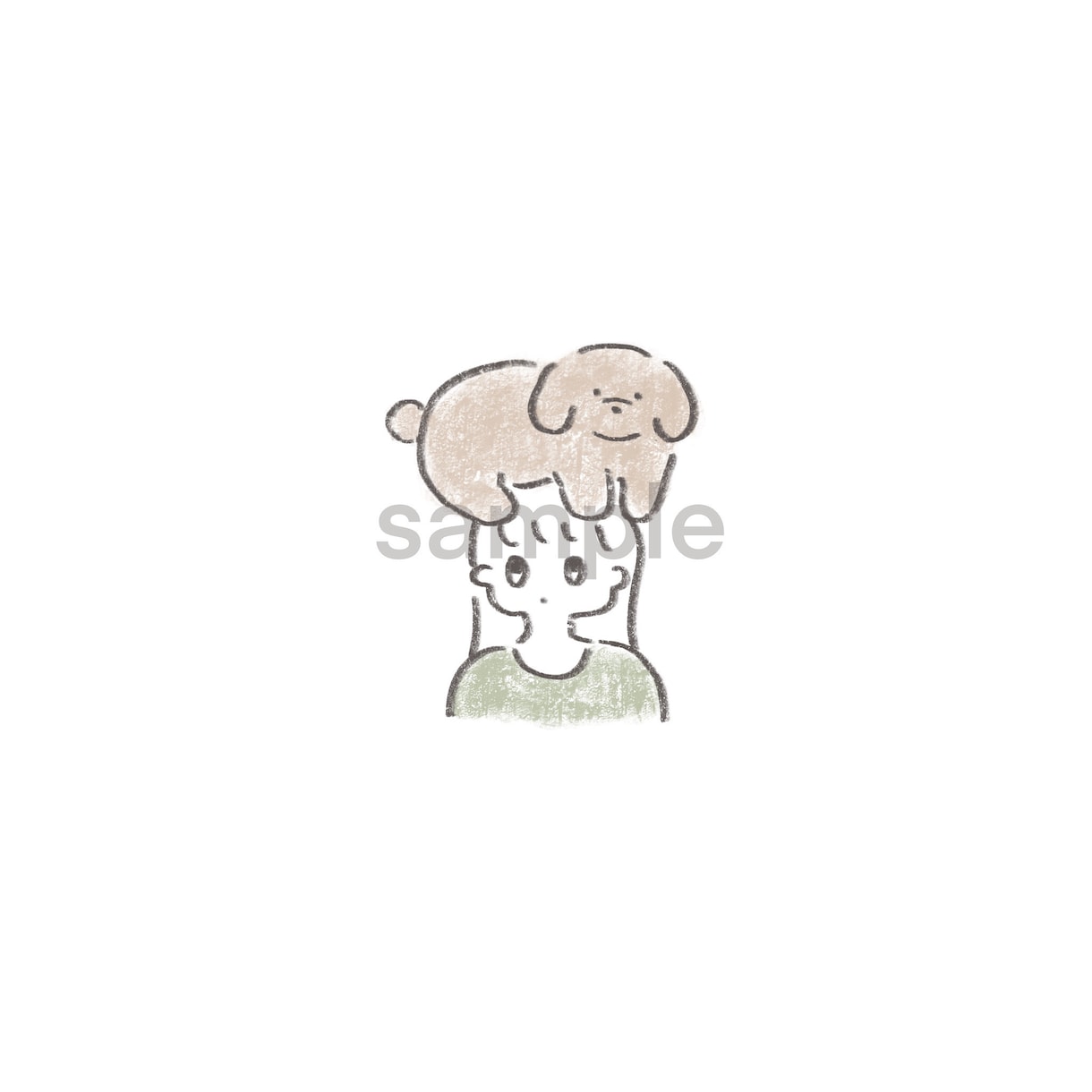 ゆるいシンプルなペット・動物のイラスト描きます #手書き #シンプル #かわいい イメージ9