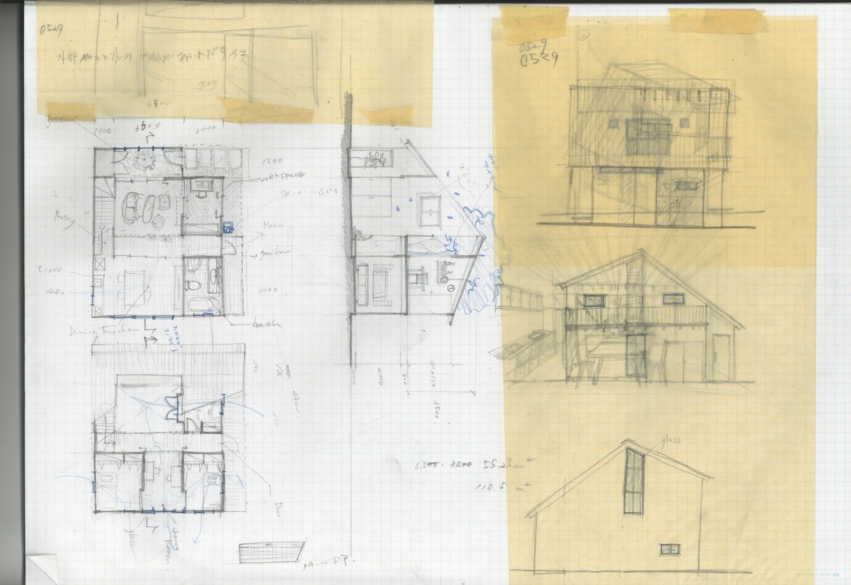 住宅の間取りやリノベの手書き図面を提案します 家具レイアウトや本格間取りを考えたい方におすすめ！ イメージ1