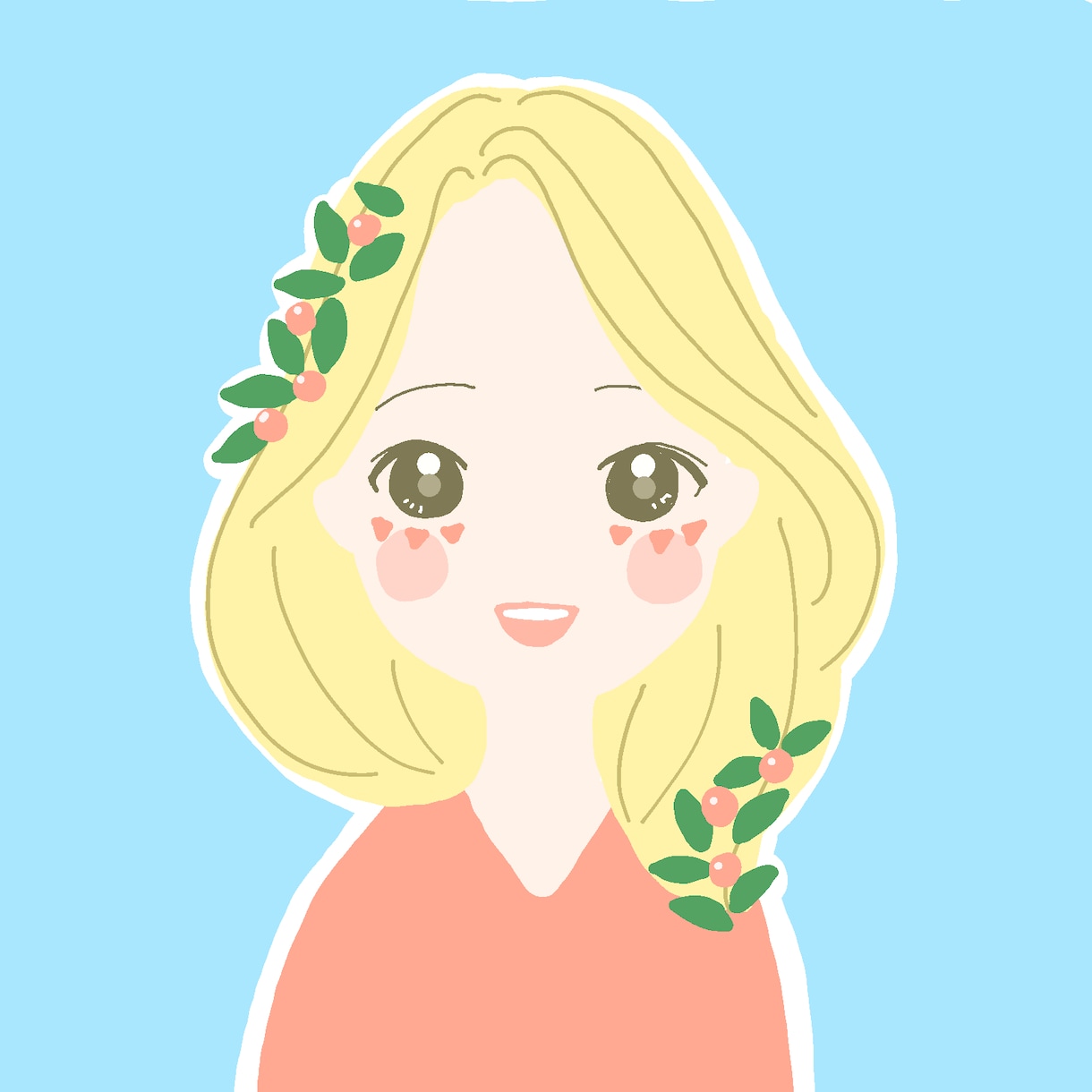 アイコンのイラストを制作します 花冠、星空、などイメージをお伝えください イメージ4