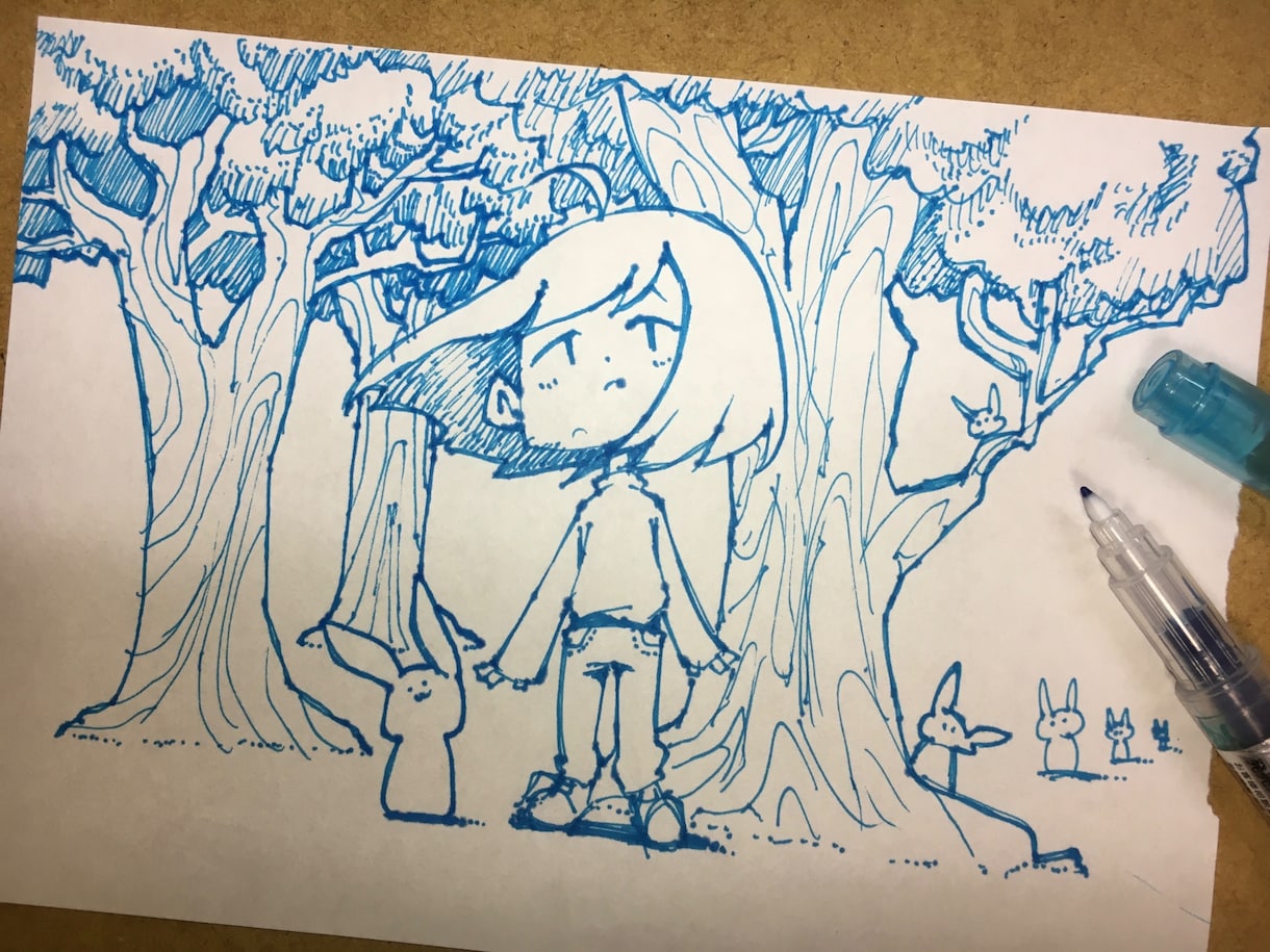 絵を描きながら雑談します 私の画面を共有して、イラストが描かれてるとこを見てみませんか イメージ6