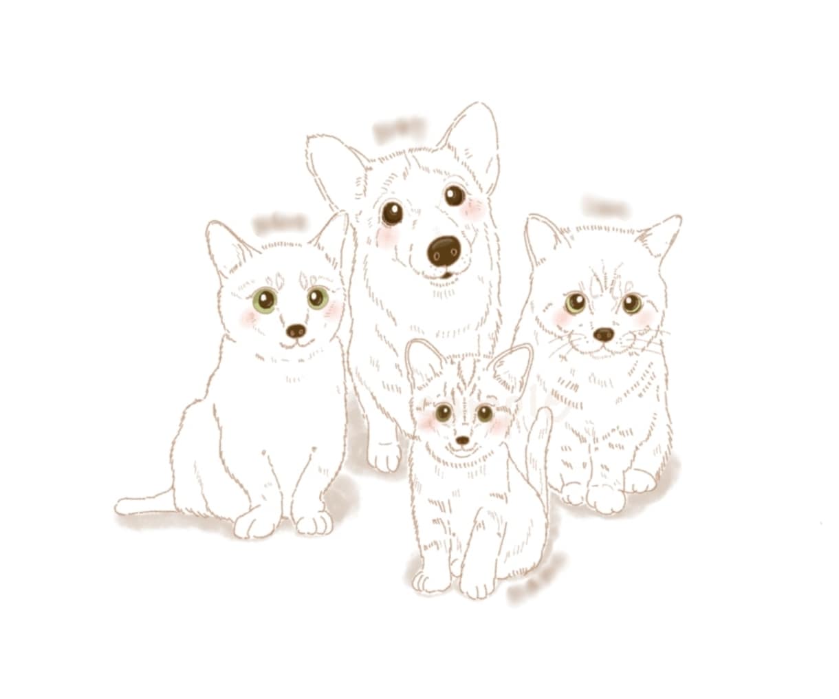 お写真から線画で似顔絵をお描きします 24時間以内にお返事致します◎ イメージ8