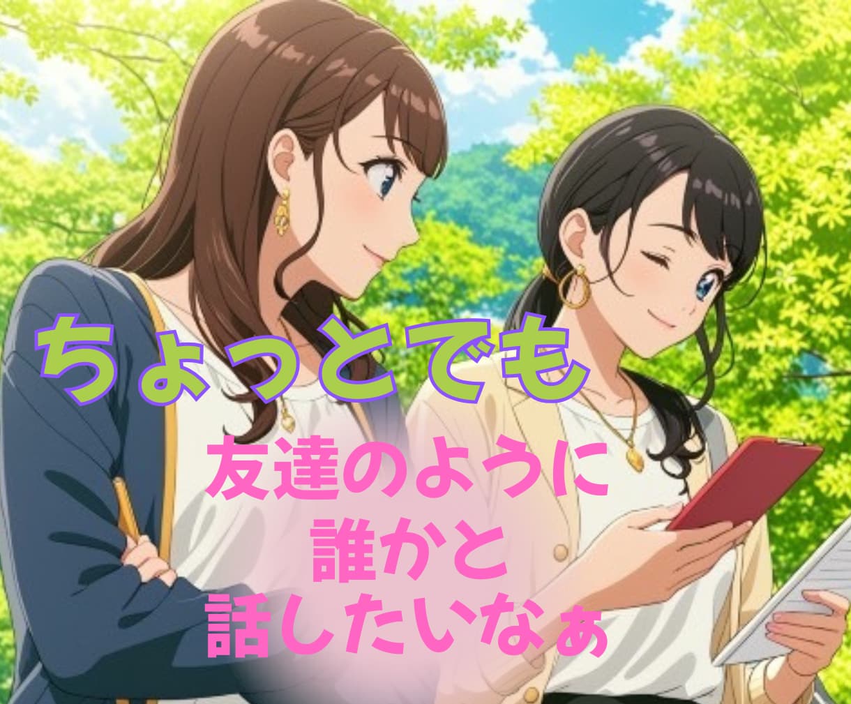 短い時間でも友達のようにあなたの心の隙間♡埋めます 仕事の愚痴人間関係のモヤモヤ雑談など/愚痴ってスッキリしよ♡ イメージ3