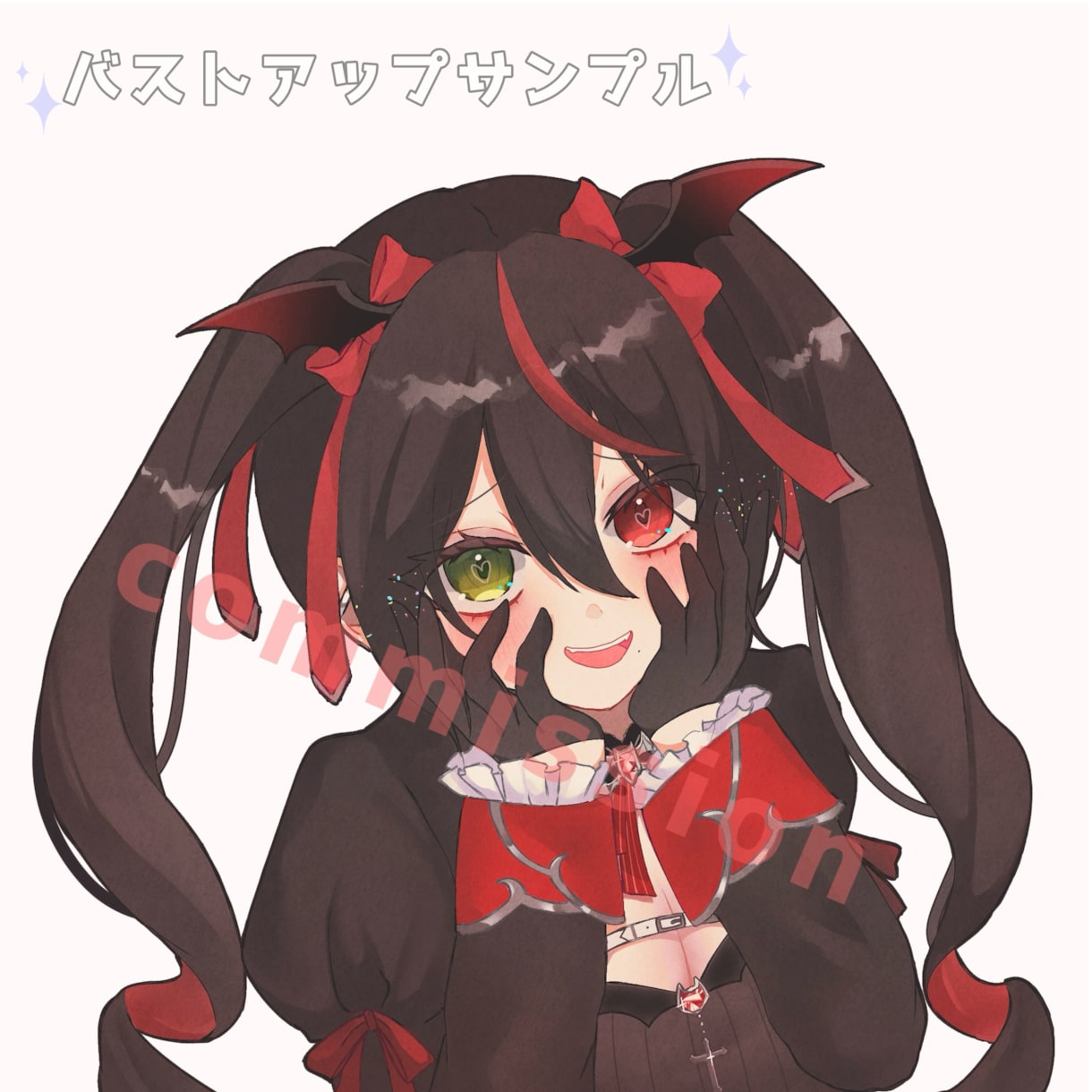 3月限定★バストアップイラスト制作致します 3月限定特価にて承ります＊最短3日納品可能です！ イメージ1