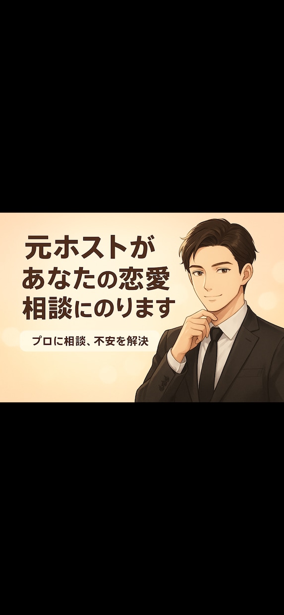 元ホストがあなたの恋愛相談に乗ります プロに相談！不安の解消！片思い〜両思い、復縁等幅広く解決！ イメージ1