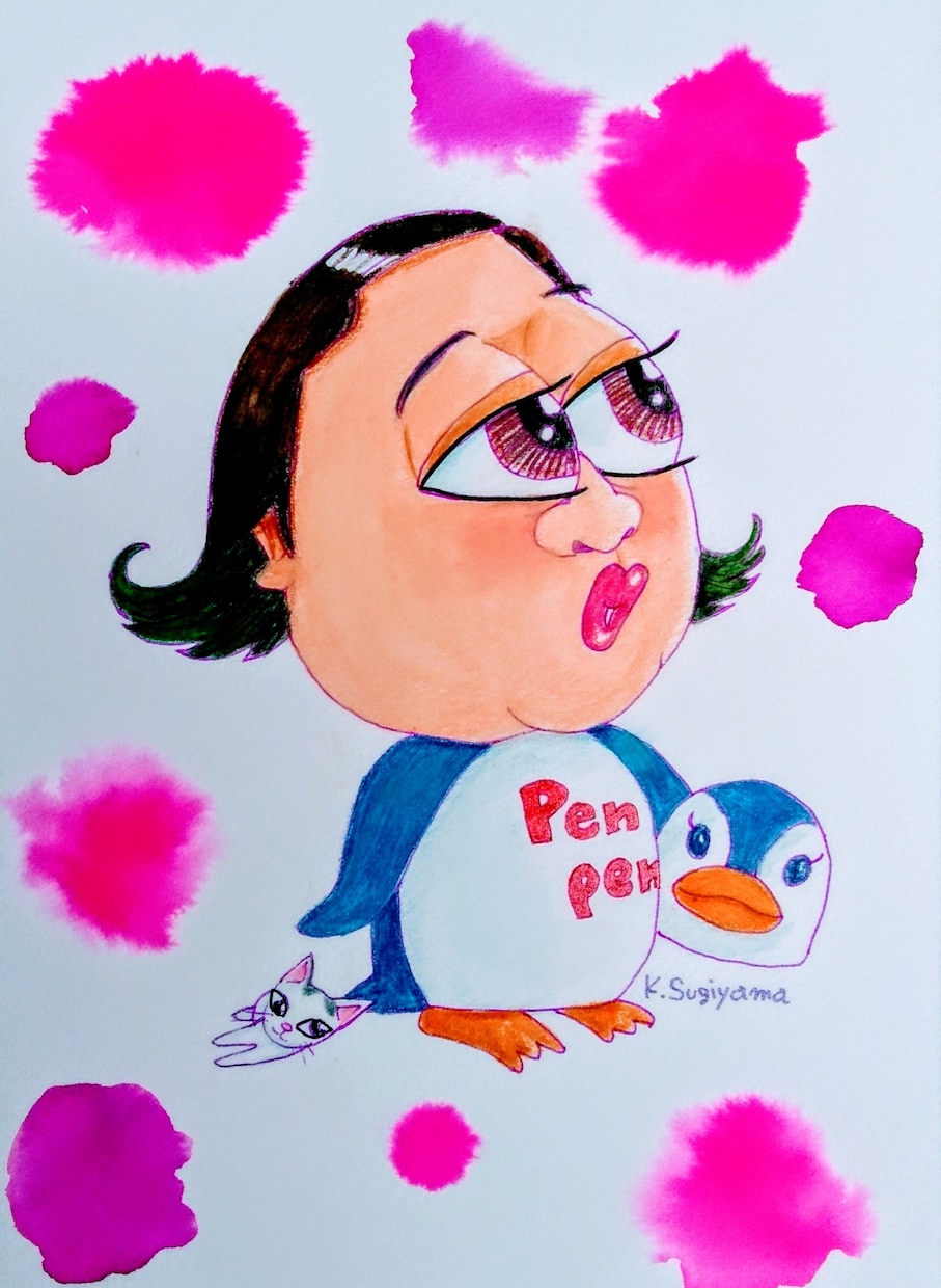 ＴＶチャンピオン優勝者が手描きの似顔絵描きます 可愛くて面白いデフォルメ似顔絵 ♪ この世に１枚の作品です！ イメージ6