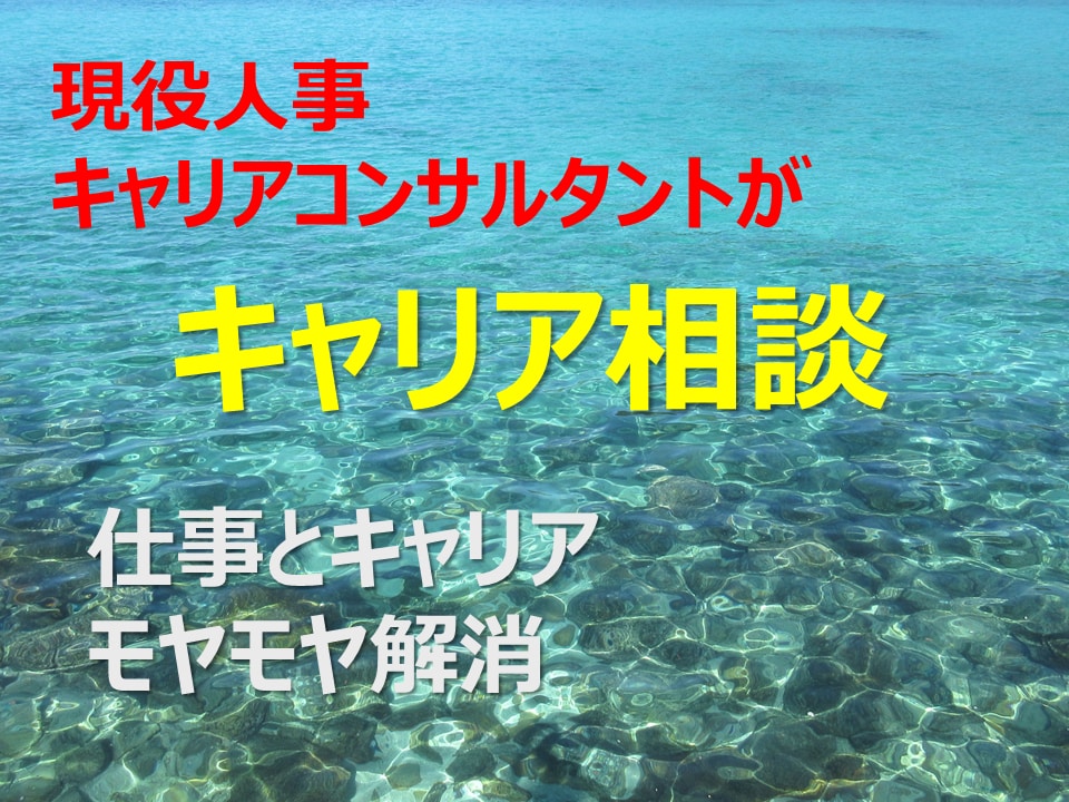 キャリア相談：仕事とキャリアのモヤモヤ解消します 現役人事・キャリアコンサルタントが悩みを整理しアドバイス！ イメージ1
