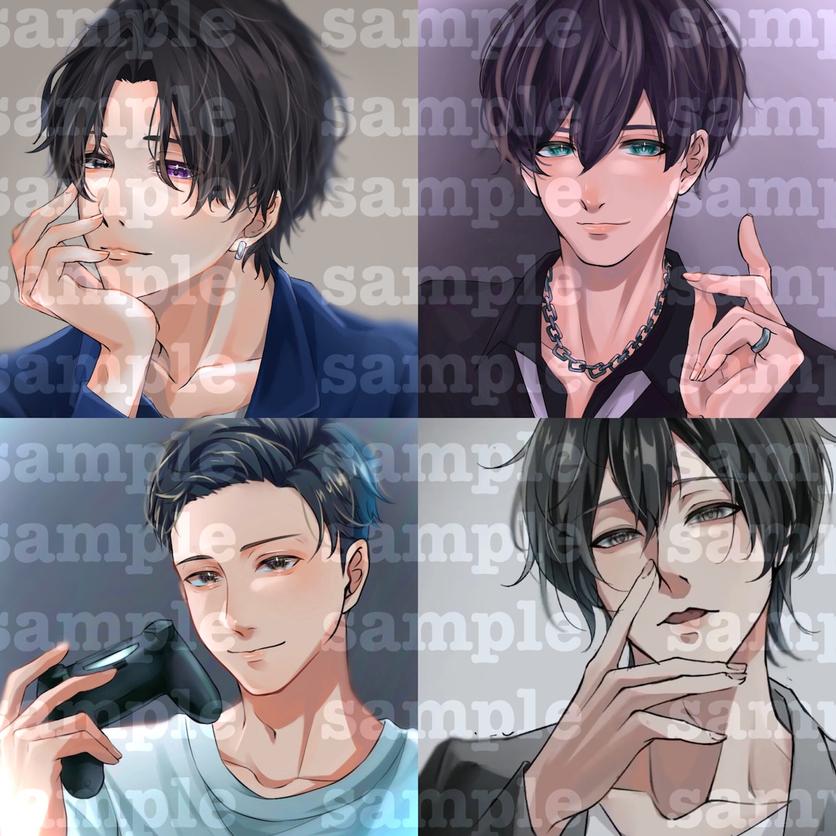 あなただけの魅力的なアイコン、イラストを制作します アイコン、サムネイル、MVイラスト、キャラクターデザイン等 イメージ2