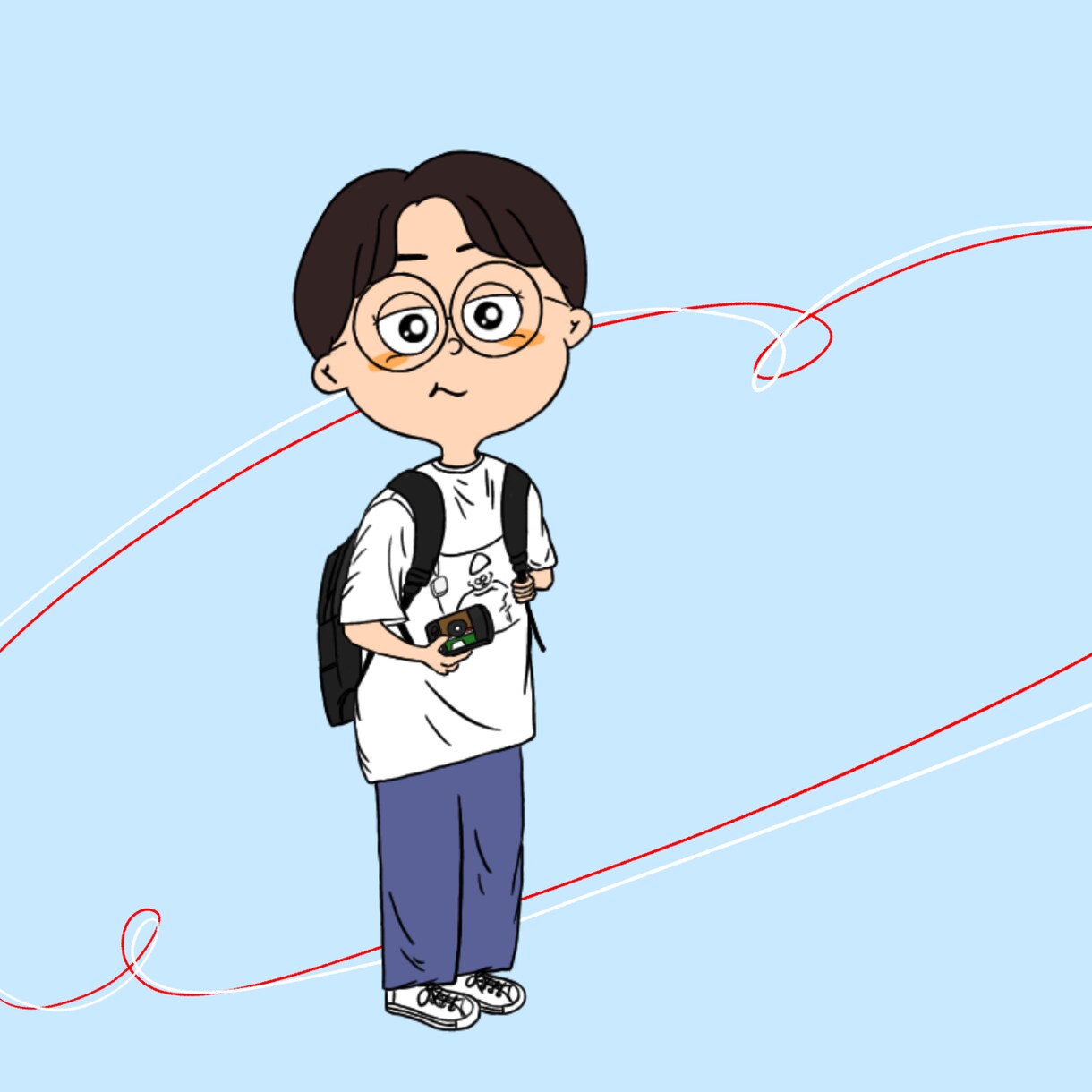 かわいいイラスト(似顔絵・キャラクター)描きます これまでのイラスト経験を活かして現役美大生が制作します。 イメージ1