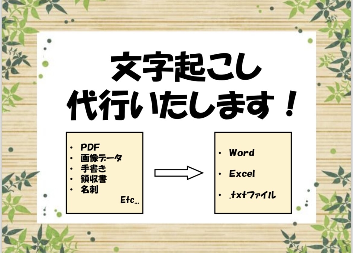 格安で文字起こし代行します 面倒な作業を任せてみませんか？ イメージ1