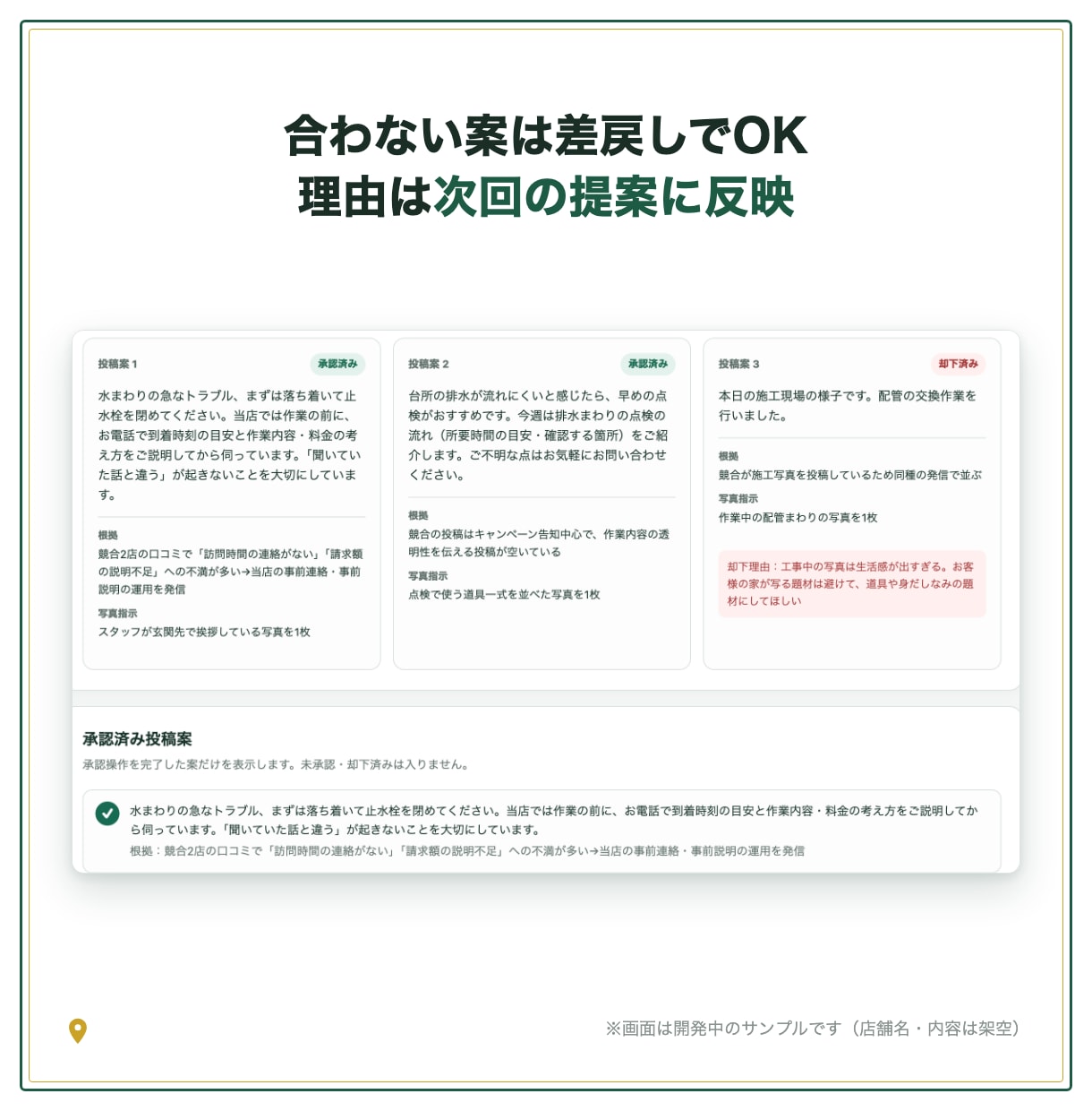 Googleマップの投稿とクチコミ返信を代行します 競合を調べた根拠つき提案。承認分だけ投稿します イメージ8