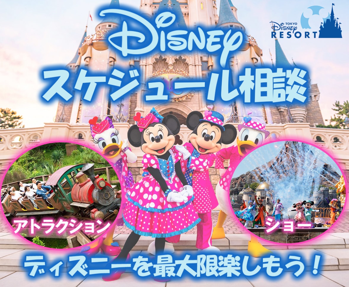 ディズニーのスケジュール相談承ります 完全オーダーメイドのディズニープランを作成！ イメージ1
