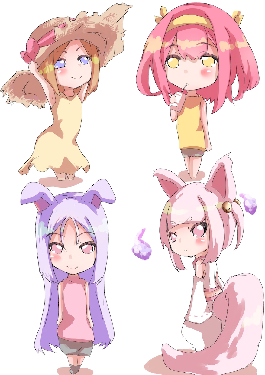 オリジナルの【ちびっ娘キャラアイコン】描きます SNS ・YouTube・ブログのオリジナルアイコン描きます イメージ6