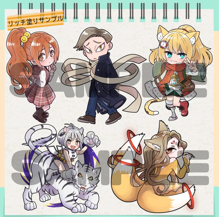 商用利用OK☆ポップでかわいいミニキャラ描きます デザインからおまかせでもOK！絵柄と頭身選べます◎ イメージ4