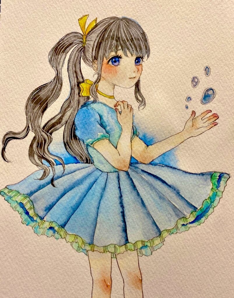 オリジナルの水彩手描きイラスト描きます アナログ・水彩好きな方はぜひ。 イメージ9