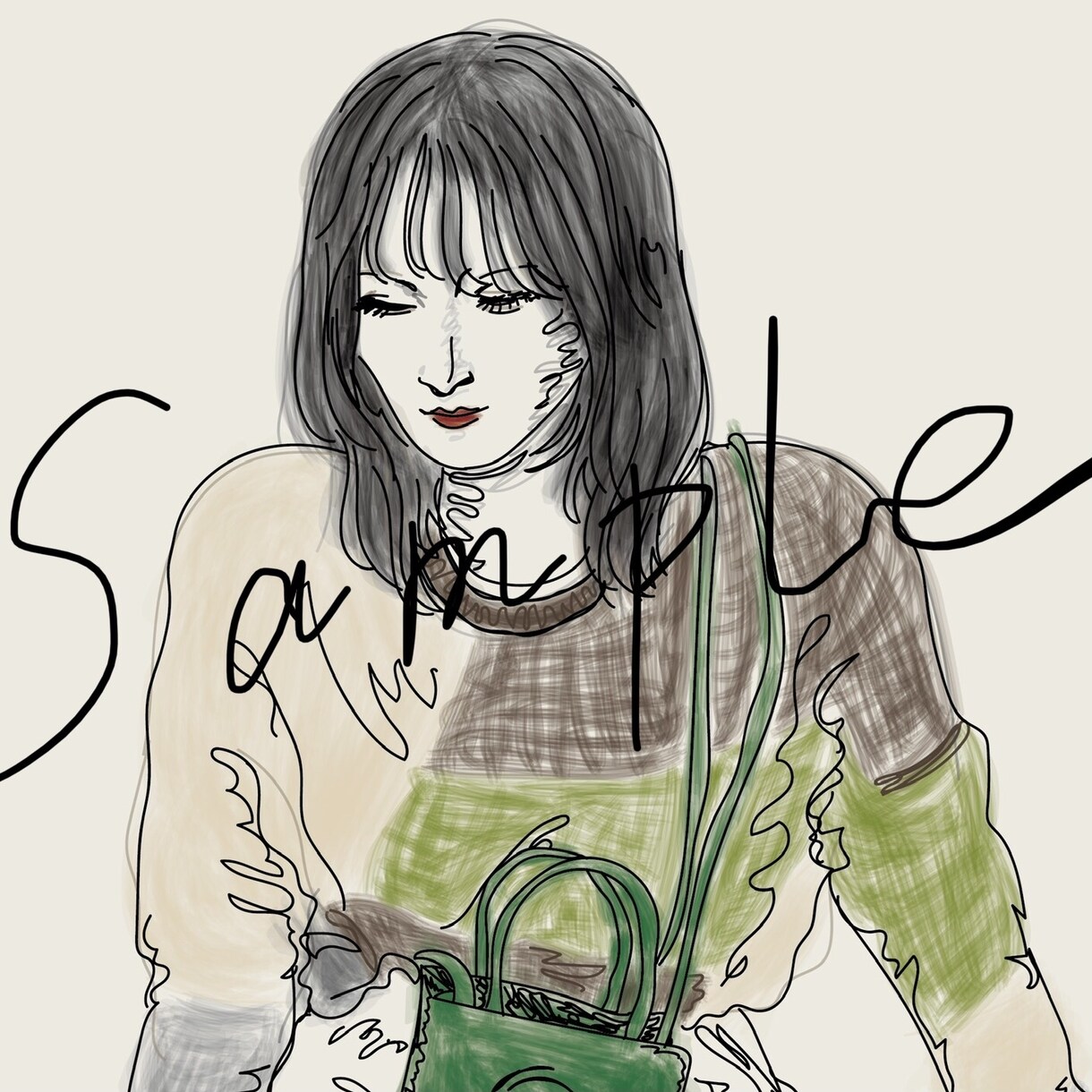 ファッションイラスト風✴︎似顔絵かきます 最短1日✴︎ファッション・映画好きな方へのプレゼントにも◎ イメージ3