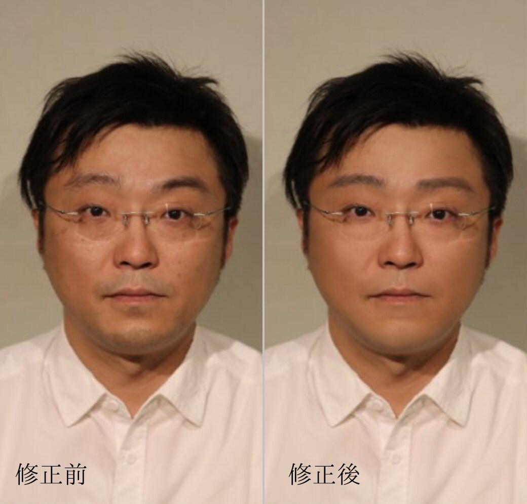 マッチングアプリ成功の秘訣！顔写真を清潔顔にします 男性は清潔感が大事！第一印象の顔写真。ナチュラルに修正します イメージ2