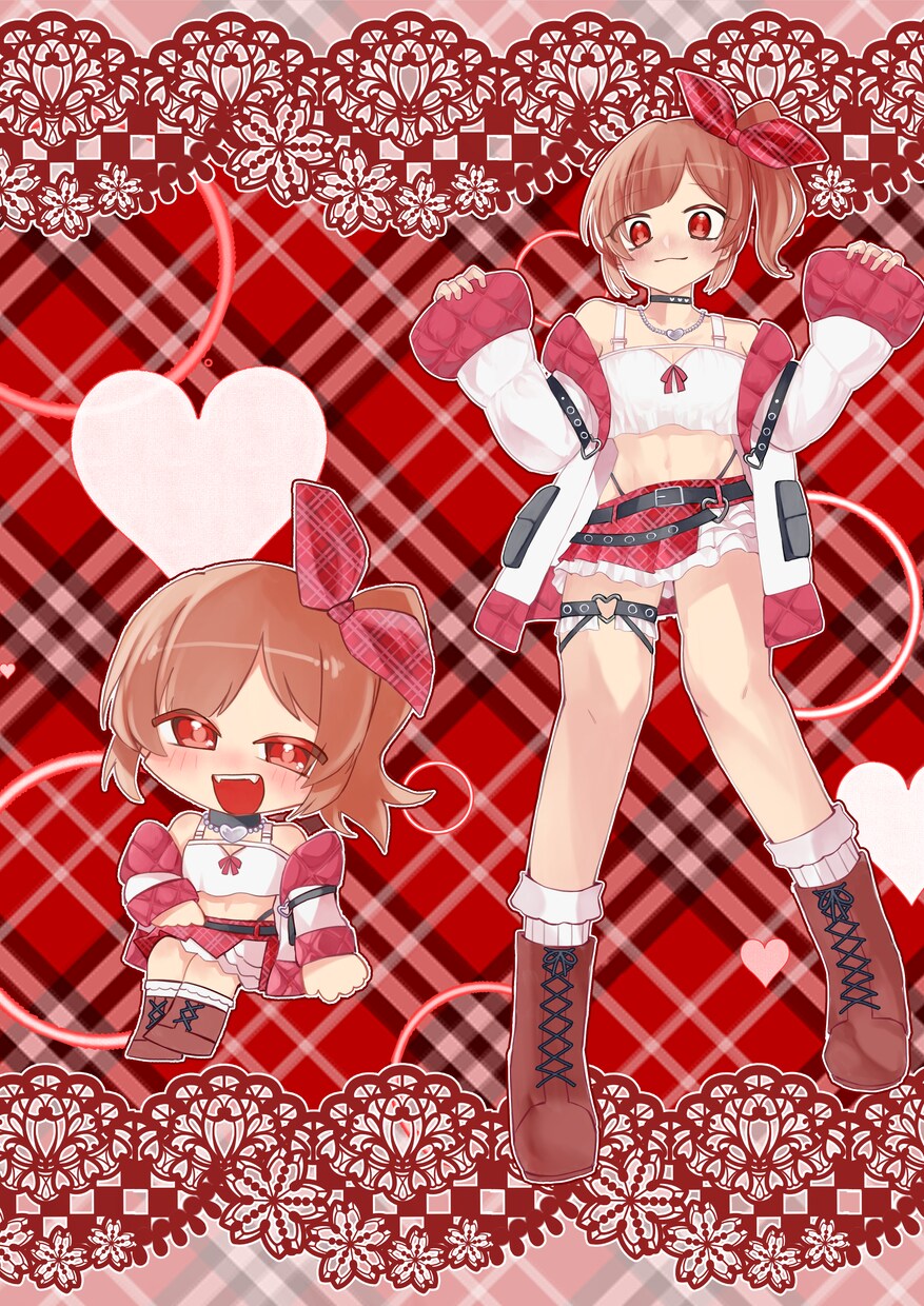 可愛い立ち絵とミニキャラを描きます 背景は指定もお任せも大丈夫です イメージ1