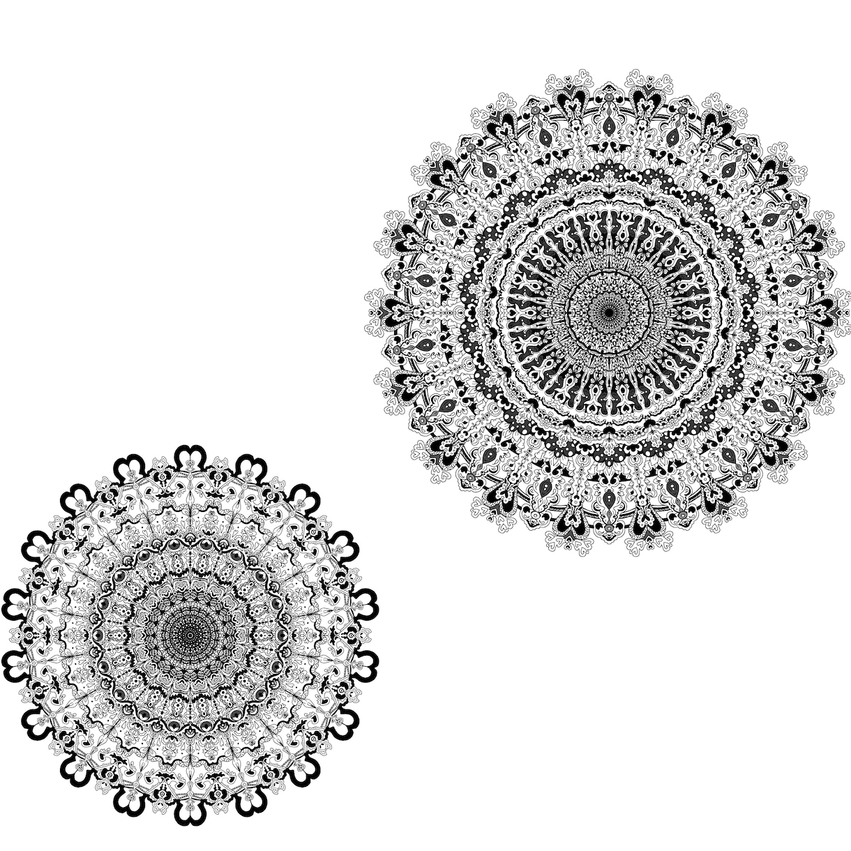 まるで「ゼンタグル」のような独特な線画を描きます 独特で誰とも被らない線画イラストはいかがでしょうか？！ イメージ5